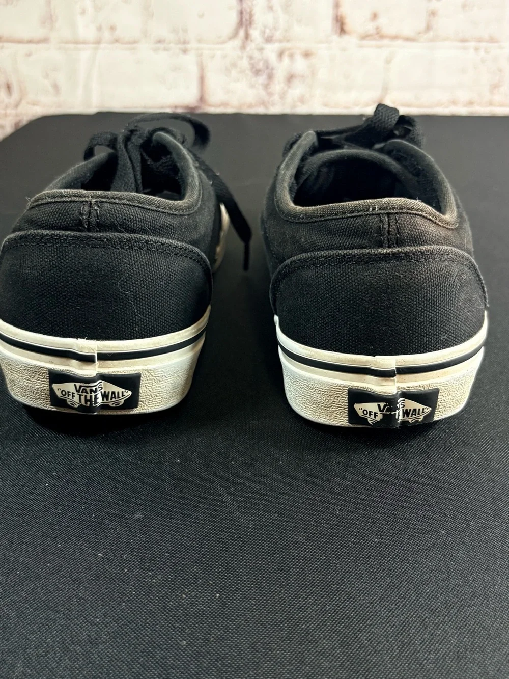 Vans Kids Black Canvas Lace-Up Sneakers